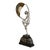 Metal Marcel Bouraine, Art Deco Nude Fan Dancer, 1925, Bronze on Marble Base For Sale - Image 7 of 13