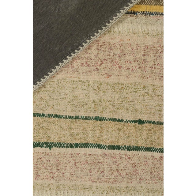 Textile Rug & Kilim’s Patchwork Kilim in Polychromatic Stripes For Sale - Image 7 of 7