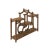 This is an oriental small tabletop curio display stand/easel with gray brown color in a tower step shape. Dimensions:...