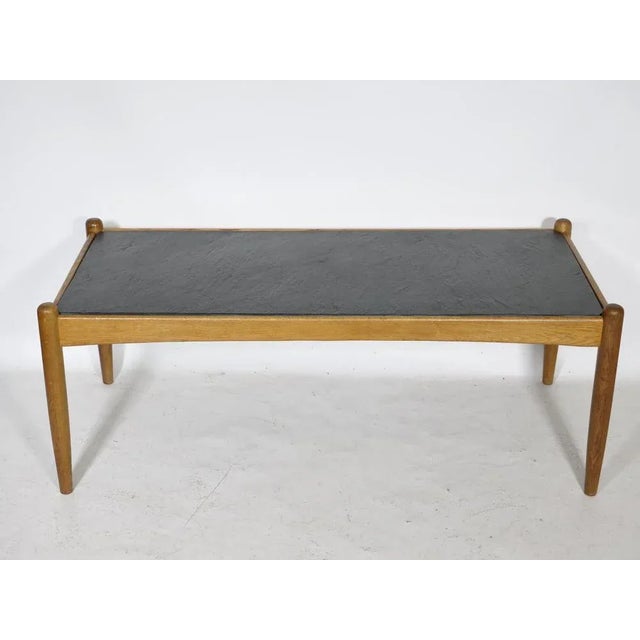 Amiral Coffee Table in Oak with Slate by Eric Merthen, 1960s For Sale - Image 11 of 11