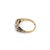 Victorian Vintage Old Mine Cut Diamond & 18k Yellow Gold Three-Stone Ring - Size 7.25 For Sale - Image 3 of 9