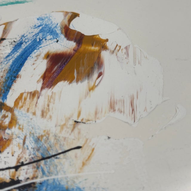 Jeffrey Virzera Signed Original Contemporary Abstract Portrait For Sale - Image 4 of 12