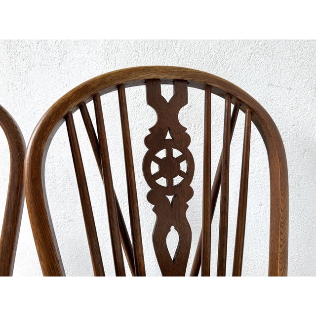 Brown Windsor Chairs, 1890s, Set of 4 For Sale - Image 8 of 18