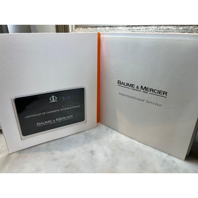 Baume & Mercier Stainless Steel Hampton Diamond Watch 22mm For Sale - Image 12 of 14