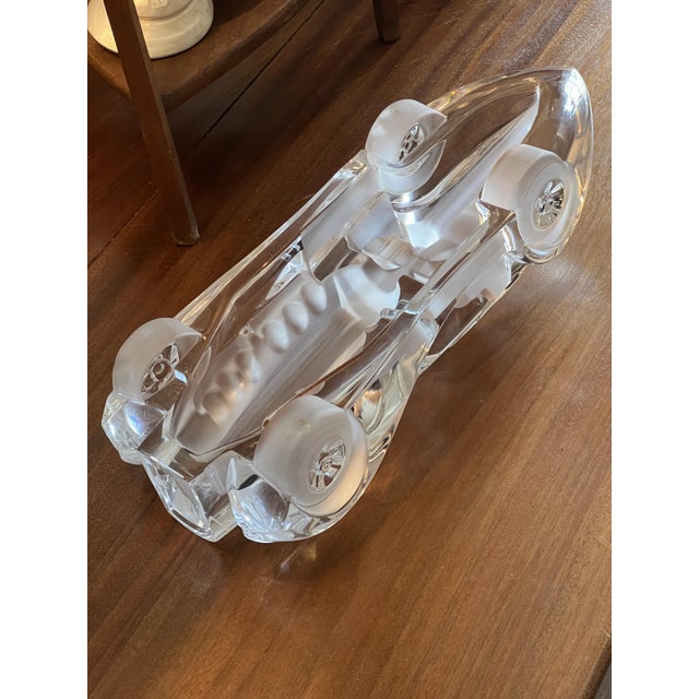 Glass Crystal Grand Coupe Riviera Bugatti Car from Daum, France, 1980s For Sale - Image 7 of 8