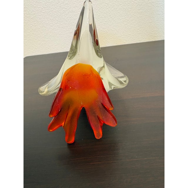 Vintage Murano Blown Glass Heron Sculpture For Sale In Boise - Image 6 of 8
