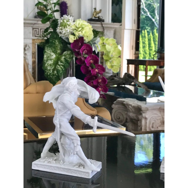 Rococo Porcelain Sculptures - a Pair For Sale - Image 3 of 9