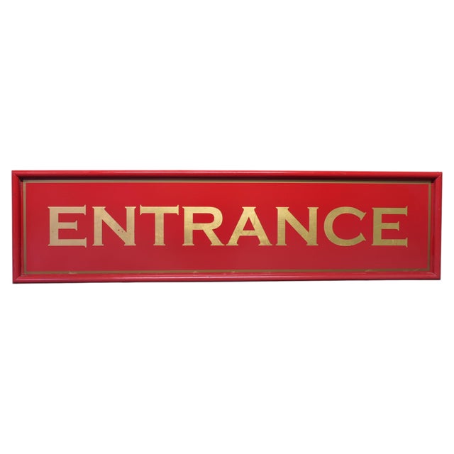 Gold Long Entrance Sign, 1960s For Sale - Image 8 of 8