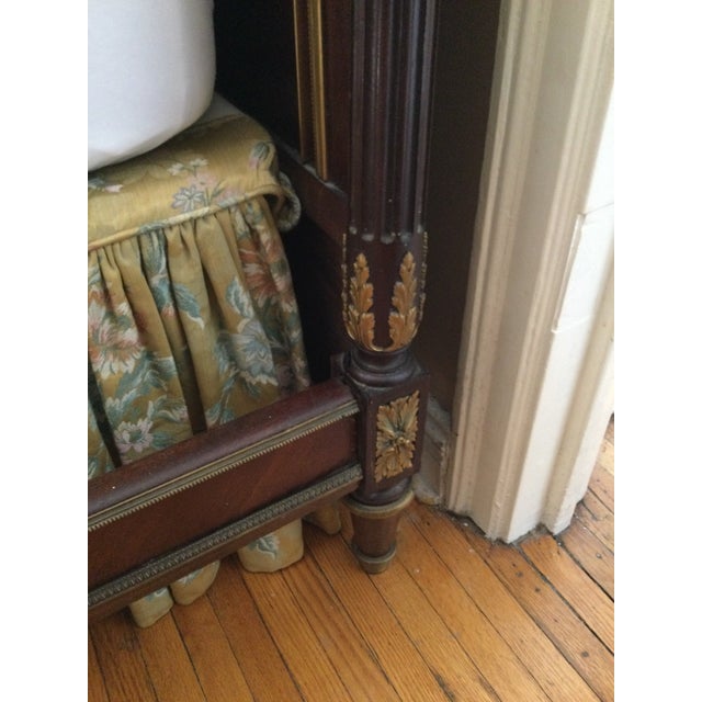 Brown 1920s Louis XVI Style Full Size Bedframe For Sale - Image 8 of 13