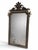 Antique Victorian Gothic Mirror with Silver Leaf Inlay over Black Gesso Frame, 1850 For Sale - Image 9 of 12