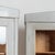 Pair, Early 20th Century Gray Painted Pine Bookcases Display Cabinets With Glass Doors For Sale - Image 4 of 8