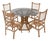 Vintage Bamboo Dining Set, 1970s, Set of 5 For Sale