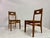 Set of Oak and Rush Side Chairs, 1950s For Sale - Image 12 of 16
