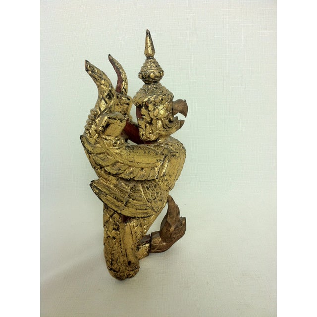 Early 20th Century Thai Giltwood Garuda Figure For Sale - Image 4 of 9