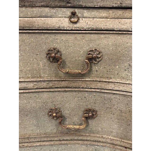 19th Century Swedish Gustavian Grey Chest For Sale - Image 4 of 6