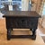 Charming antique European carved oak chest on stand, featuring wonderfully expressive figural and floral carving and a...