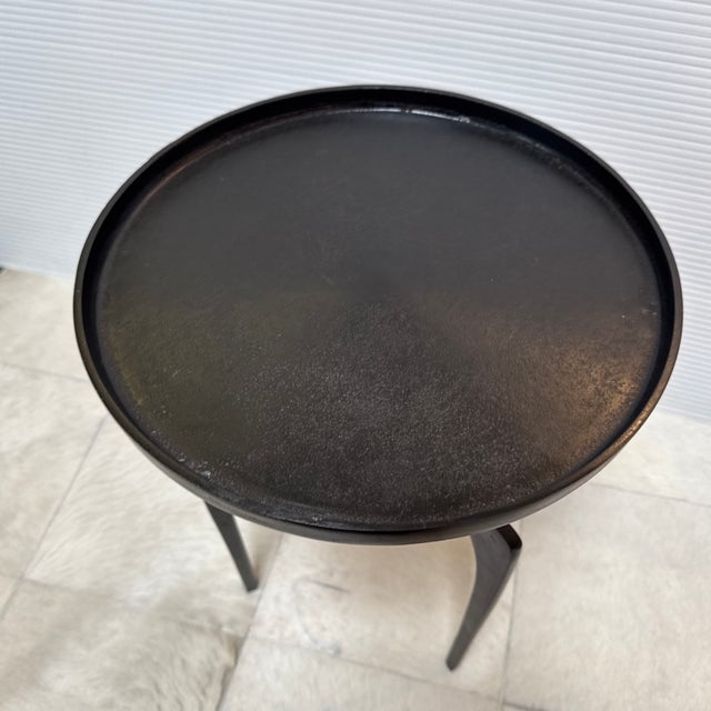 Etta Avenue Leslie End Table, Matte Black For Sale - Image 12 of 12