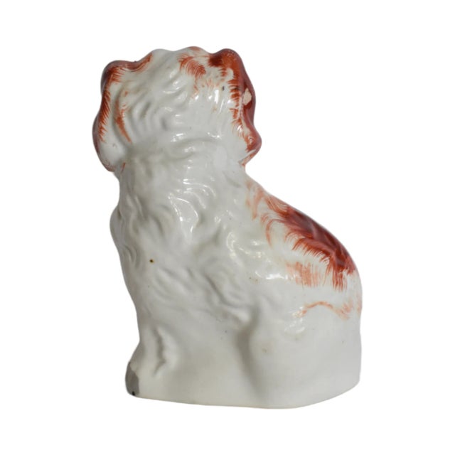 Red Thomas the Red & White Staffordshire Dog and His Portrait by Susannah Carson For Sale - Image 8 of 12