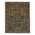 1970s Vintage Persian Handmade Wool Cotton Blue Area Rug For Sale