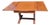 1920s Art Deco Oak Draw Leaf Dining Table From England 5 Feet Open For Sale