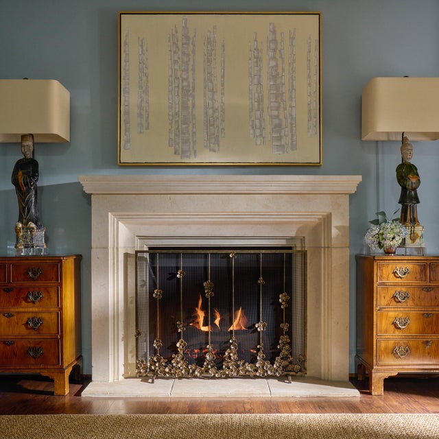 Introducing the exquisite Cascading Blooms Fire Screen, a stunning ode to the enchanting allure of falling blossoms in the...