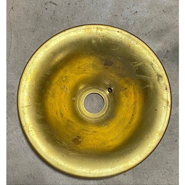 Traditional Vintage Relief Leaves Bronze Ceiling Light Plate For Sale - Image 3 of 4