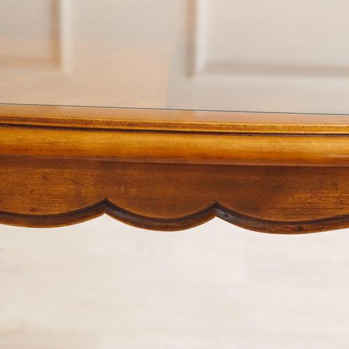 French Side Table with Glass Top For Sale - Image 6 of 12