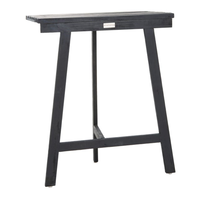 2020s Outdoor Balcony Table in Dark Slate Grey For Sale - Image 5 of 11