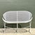Metal Mid-Century Modern Salterini “Orange Slice” Metal Mesh Bench For Sale - Image 7 of 18