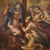 An important 17th-century religious painting. Oil on canvas artwork depicting the virgin of sorrows at the cross on...
