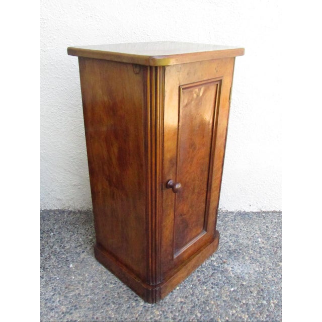 Antique French Burl Walnut Nightstand For Sale In San Francisco - Image 6 of 18