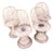 Mid Century Modern Pink Spun Fiberglass Chairs - Set of 4 For Sale