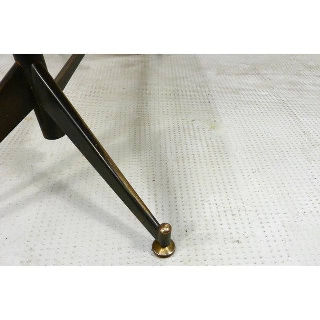 Modern Italian Geometric Table in Carrara Marble and Steel For Sale - Image 3 of 10