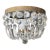 Louis XVI Crystal Basket Flush Mount For Sale