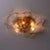 Brown and Clear Flush Mount Wall Lights attributed to J. T. Kalmar for Kalmar, 1965 For Sale - Image 11 of 12