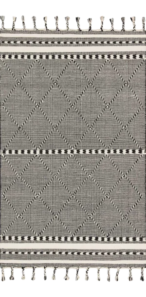 Loloi II Sawyer Rug, Black - 5'-0" x 7'-6"