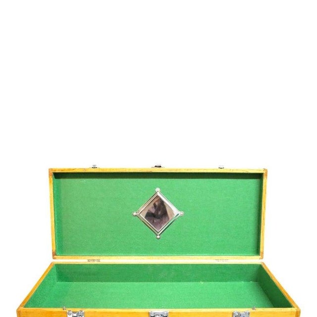 Vintage Oak 14 Drawer Machinist Chest C1960 For Sale - Image 10 of 12