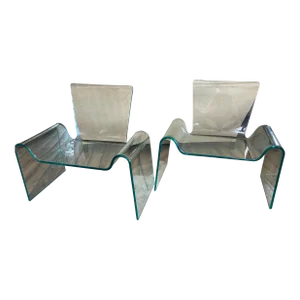 Modern Ghost Chairs -Pair