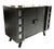 Mid Century James Mont Styled Black Lacquered & Glass Bar Cabinet & Tv Stand For Sale - Image 9 of 12
