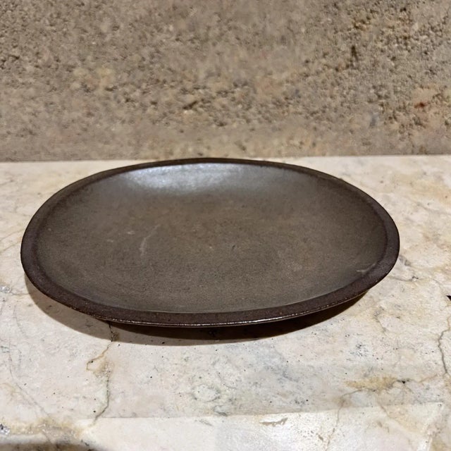 For your consideration, a high-quality stoneware with a textured, matte finish. Characterized by its warm, earthy bronze...