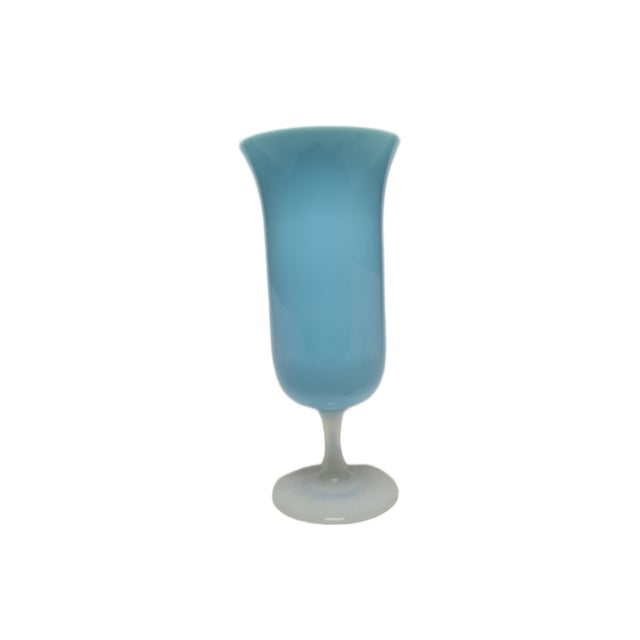 Glass Art Nouveau Fiorentina Roses Vase attributed to Stelvia by Empoli, Italy, 1950s For Sale - Image 7 of 18