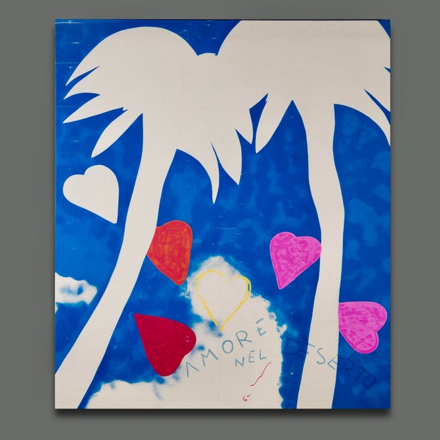 Mario Schifano 1980s Pop Art Signed and Authenticated Artwork For Sale - Image 10 of 10