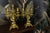 Pair of French Neo-Gothic bronze candelabras, early 20th century. Decorative historicist candelabras featuring sculptural...