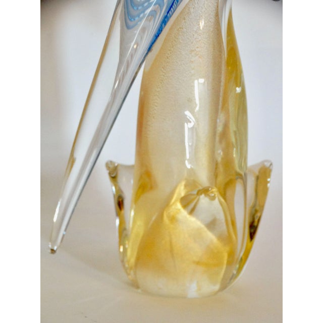 Italian Murano Glass Cockatoo Bird, 15 Inches For Sale - Image 12 of 14