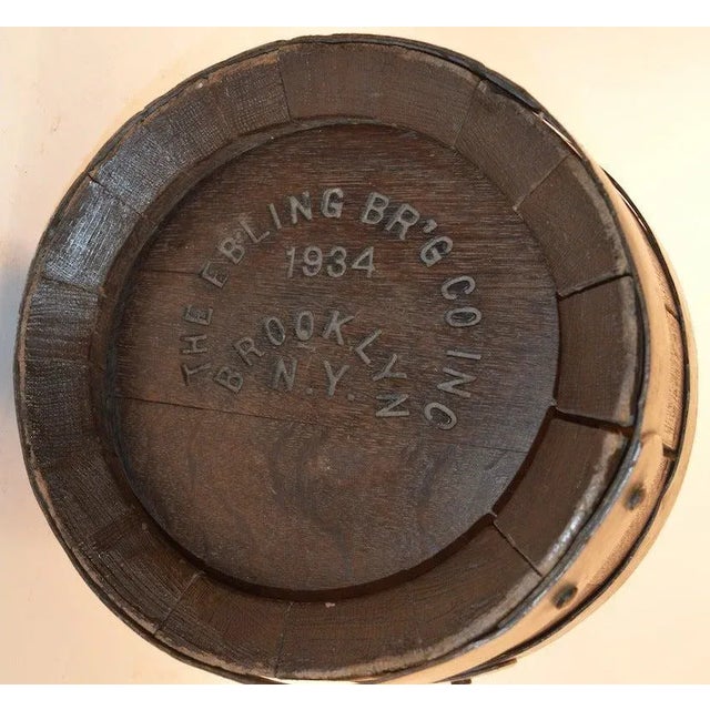 Ebling Brewing Co., Brooklyn, New York, Oak Beer Barrel For Sale - Image 4 of 8