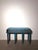 Wood Indian Carved Console Table in Turquoise Blue For Sale - Image 7 of 8