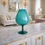 Mid-Century Modern Murano Glass Vase Extra-Large Turqouise For Sale - Image 3 of 8