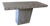 Vintage Travertine Console Table With Raw Edge For Sale
