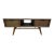 Mid-Century Modern Nuevo Jake Walnut Coffee Table With Drawers For Sale