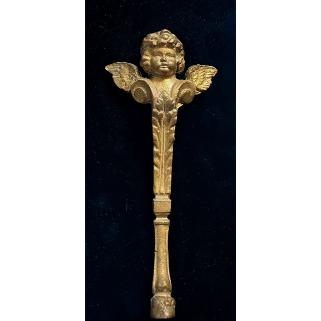 Pair French Gilt Bronze Angle Wing Architectural Fragment Framed For Sale - Image 9 of 16